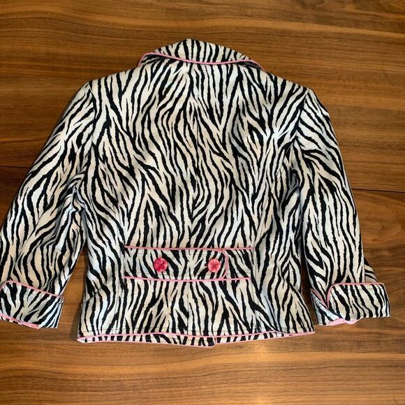 Cynthia Steffe Zebra Print Jacket with Pink Lining, sz s, pink and zebra print, - Picture 2 of 16